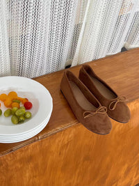 Low-cut Ballet Shoes Bow Flat Shoes