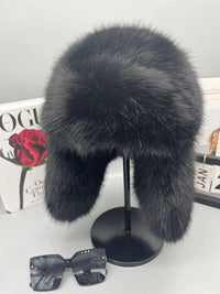 New Autumn And Winter Plush Imitation Fox Fur Hat