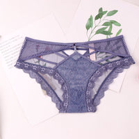 Non-marking Lace Feminine Breathable Strap Mid-Waist Girl Briefs