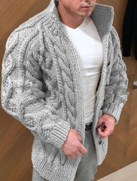 Button rope cardigan