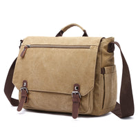 Men's Business Crossbody Canvas Portable Briefcase