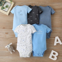 Five-piece Baby Short-sleeved One-piece Suit
