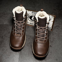 Plush thick cotton shoes