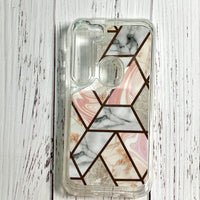 Marble geometric phone case