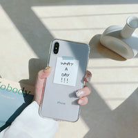 Transparent anti-fall soft phone case