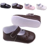 Leather Toddler Girl Crib Shoes