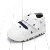 Solid color soft sole baby canvas shoes