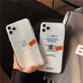 Creative label sticker mobile phone case
