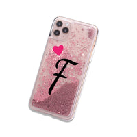 26 English letters with flower phone case