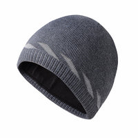 Reflective silk knitted hat