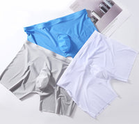 Men's ice silk underwear without trace one-piece pants