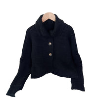 Knitted Cardigan Lapel Single Breasted Casual Irregular Women's Sweater Jacket