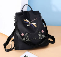Oxford cloth embroidered backpack