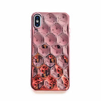 Wave curved mirror phone case