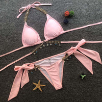Pendant strap triangle sexy women's swimsuit