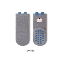 Learning Socks Cartoon Home Socks Children Fleece-lined