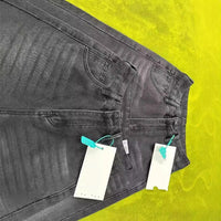 Washed Jeans Plus Size High Waist Loose Straight Wide Leg Pants