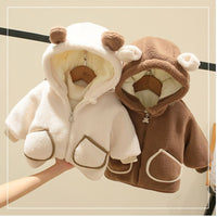 Thickened Baby Winter Hooded Cotton-padded Coat