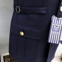 Men's Double Row Gold Buckle Full Suit Casual Groomsmen Banquet Suit