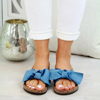 Plus Size Bow Slippers New Platform Beach Shoes Women