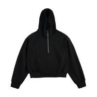 Hooded Pullover Half Zipper SweaterLoose Couple