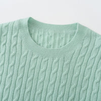 Round Neck Sweater Women's Pure Cashmere Sweater