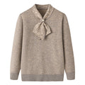 Women's Half Turtleneck Western Style Velvet Thickening Sweater