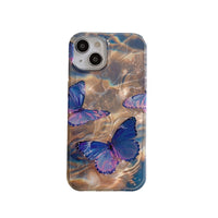 Water Ripple Laser Butterfly Phone Case