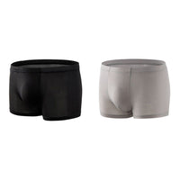 Men's Fashion Simple Solid Color Boxer Briefs