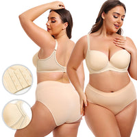 Seamless Light-reflecting Push-up Wired Adjustable Bra
