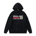 Letter Printing Velvet Padded Hooded Sweatshirt