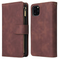 Vintage Frosted Nine-card Multi-function Zipper Pack Phone