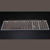 Pudding 108 Key Double Skin Pudding Cream PBT104 Two-color Milk Skin Mechanical Keyboard Translucent Keycap