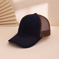 Multi-color Mesh Fabric Breathable Lightweight Sun-protective Adjustable Simple And Fashionable Baseball Cap Suitable For Sports, Travel And Outings