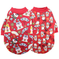 New Year's Dress Pet Sweater Thin Fleece