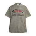 Waste Soil Letter Printing Dirty T-shirt Men