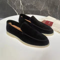 Summer Loafers With A Casual Flat Bottom And One Foot Kick