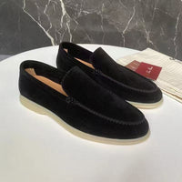 Summer Loafers With A Casual Flat Bottom And One Foot Kick