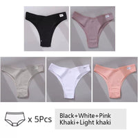 5Pcs Set Women Panties Cotton Underwear M-XL Comfo