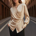 Sleek Solid Color Fashionable Design For Women With Long Sleeves