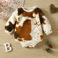 New Boys And Girls Neutral Infant Hair-free Printing Multicolor Cuff Rib Long-sleeved Triangle Romper