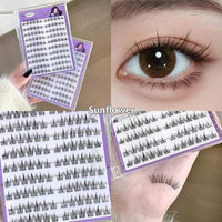 Natural Glue-free False Eyelashes With Clear Roots