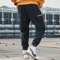 Zippered pocket beam overalls