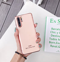 luxury plating soft tpu case for huawei silicone cover