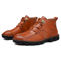 High-top tooling men's short boots