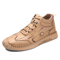 Men's microfiber high-top tooling shoes