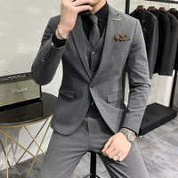 Wedding Dress Suit 3-piece Business Men's Suit