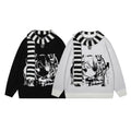 Anime Girl With Scarf Round Neck Sweater Men And Women Autumn And Winter Loose
