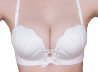 A one-piece seamless bra set with back pull shell for a variety of wear