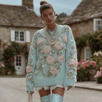 Womens AutumnWinter Lazy-Style V-Neck Pullover T-shirt